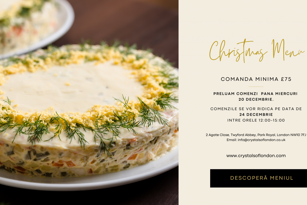 Crystals Christmas Menu 2025